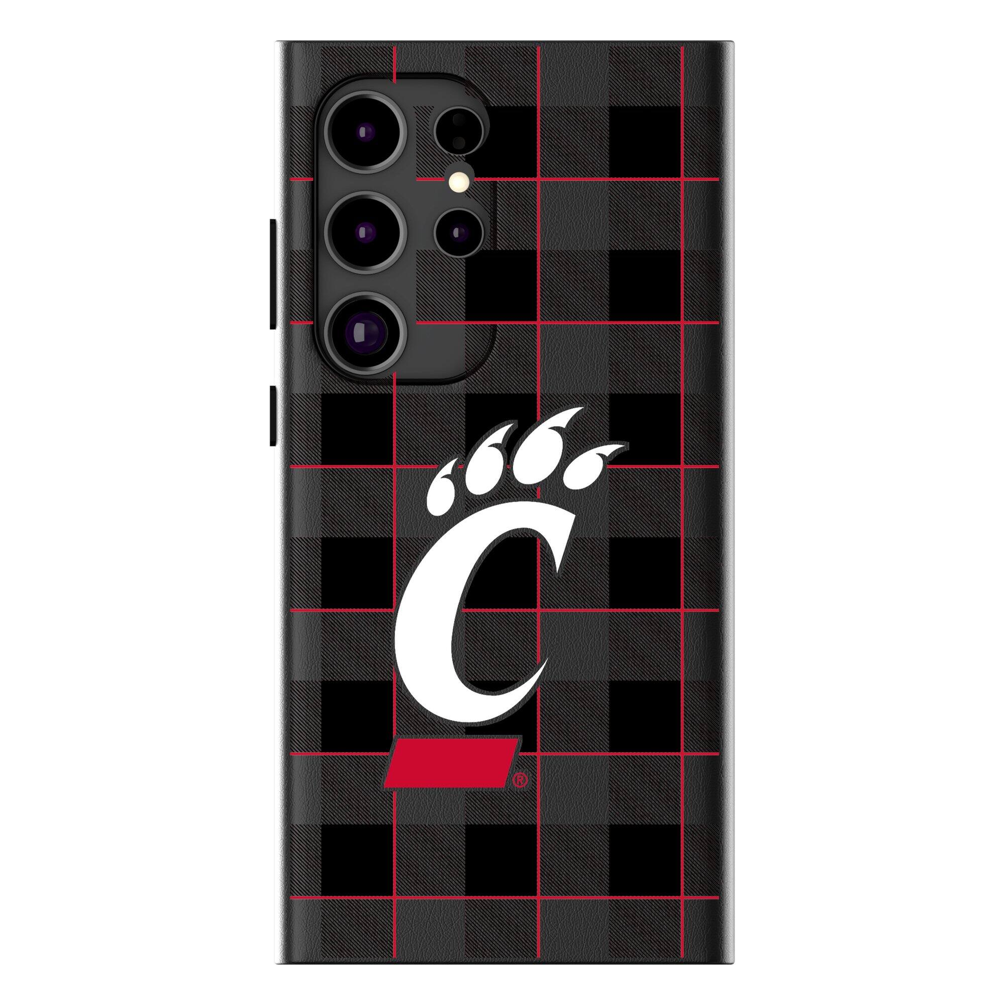 Keyscaper - NCAA - Cincinnati Bearcats Plaid Galaxy Magnetic Bump Case - S25 Ultra - Black price history on PriceWatchPro