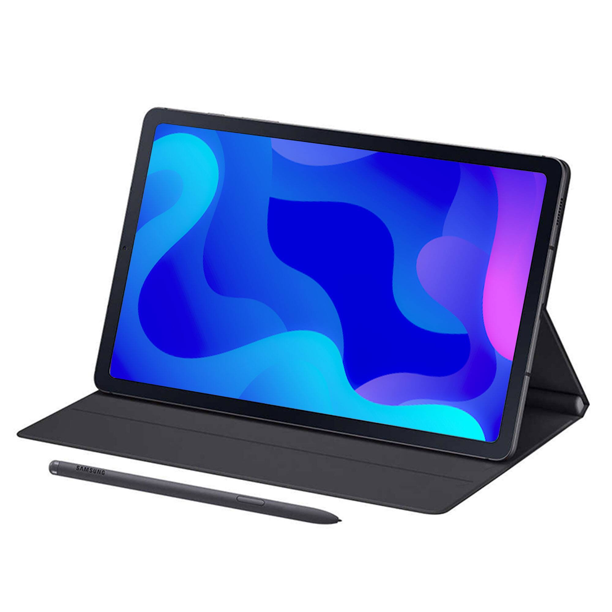 Left. Samsung - Samsung Galaxy Tab S6 Lite 10.4" Tablet and 10.4" Tablet Case Bundle - Black.