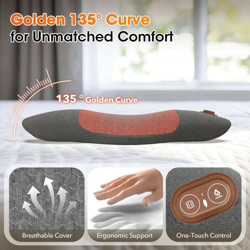 Golden 135° Curve for Unmatched Comfort  
135° Golden Curve  
Breathable Cover  
Ergonomic Support  
One-Touch Control
