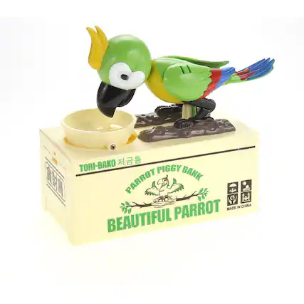 Tori-Bako
Parrot Piggy Bank
Beautiful Parrot
Made in China