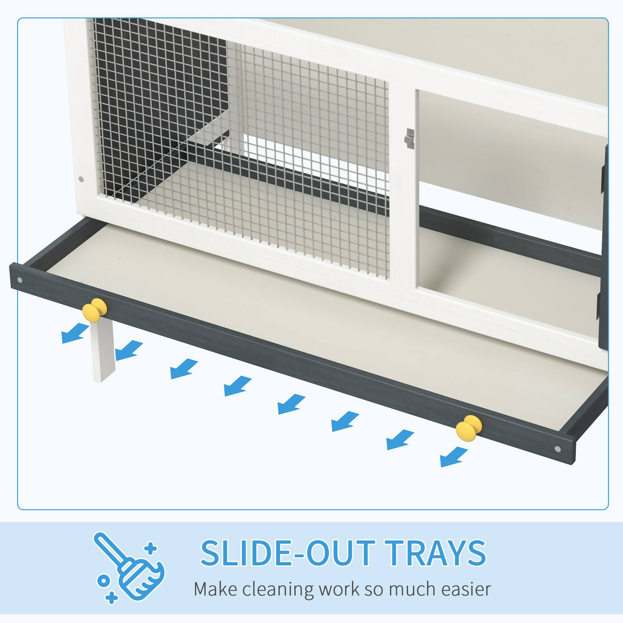 SLIDE-OUT TRAYS  
Make cleaning work so much easier