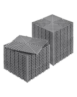 VEVOR - Interlocking Drainage Mat, 12” x 12” Modular Interlocking Cushion, 40 Pcs Splicing Drainage Mats, Non-Slip Shower Mat - Gray