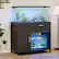 Front. Bestier - Bestier 55-75 Gallon Wooden Fish Tank Stand with Storage Cabinet Supports Up to 730 lbs - Black.