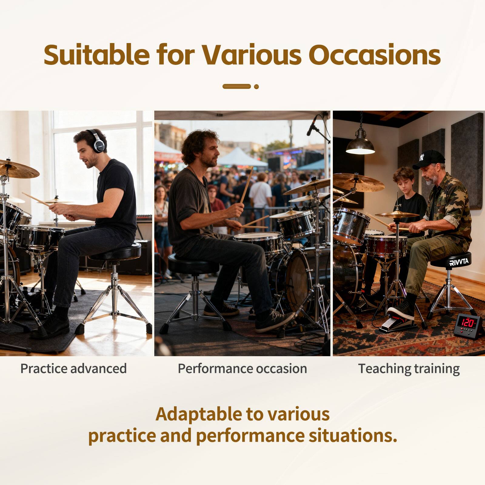 Suitable for Various Occasions

- Practice advanced
- Performance occasion
- Teaching training

Adaptable to various practice and performance situations.