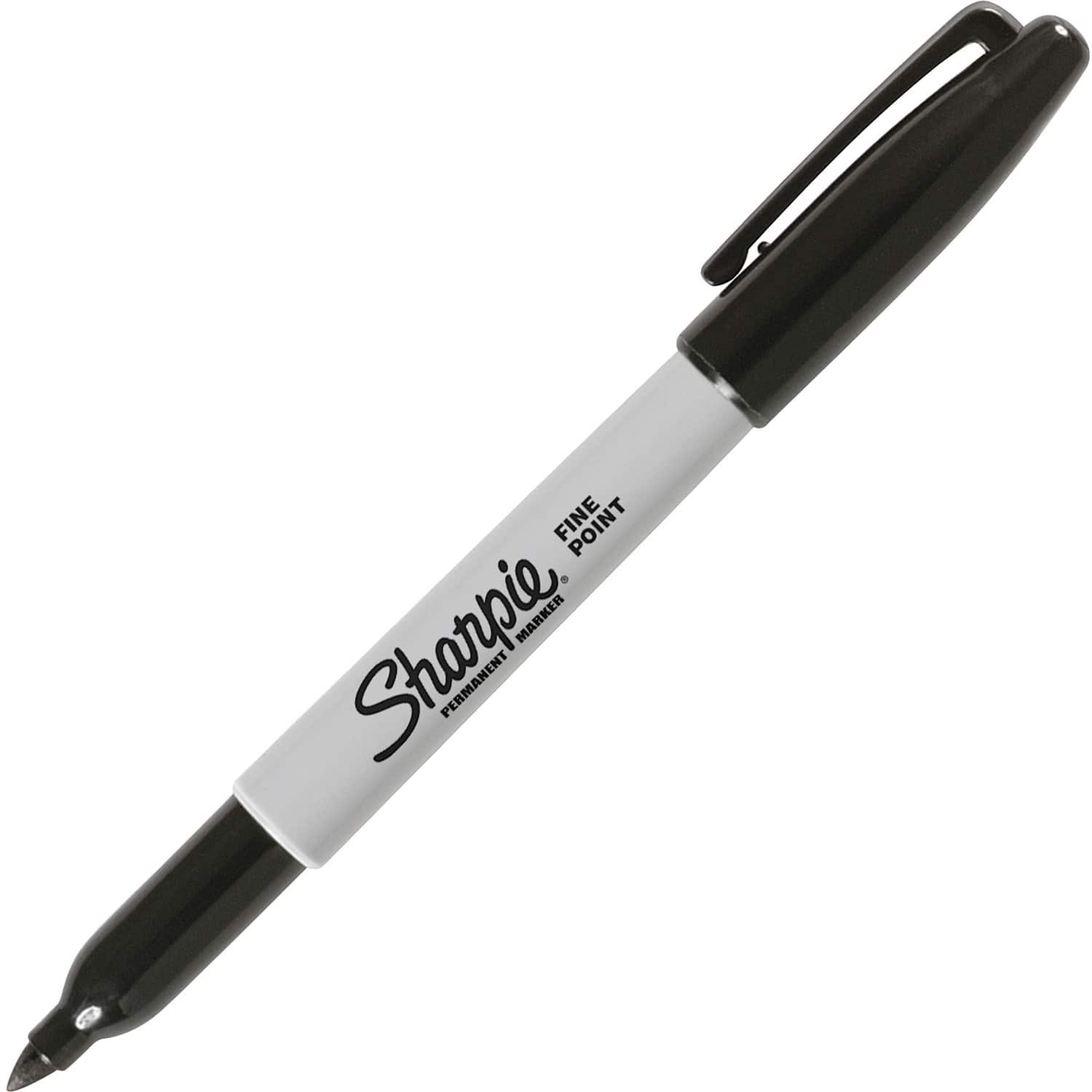 Sharpie - Fine Point Permanent Ink Marker Fine Marker Point Black Ink Alcohol Based 1 Each