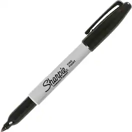 Sharpie - Fine Point Permanent Ink Marker Fine Marker Point Black Ink Alcohol Based 1 Each