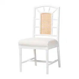 bali & pari - Victor Dining Chair - White/Brown
