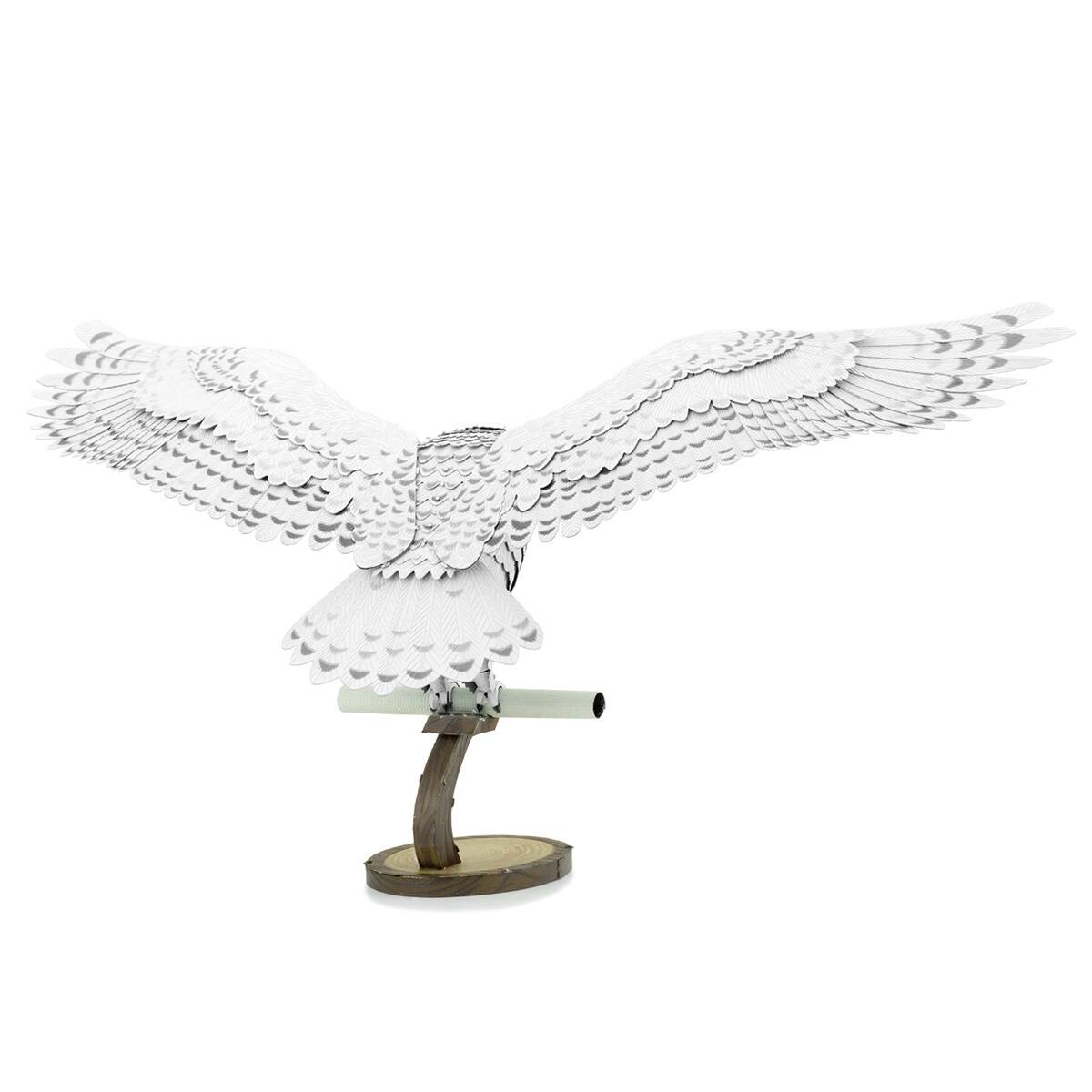 Alt View 3. Metal Earth - Metal Earth Premium Series Hedwig 3D Metal Model Kit Fascinations - Silver.