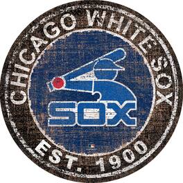 Fan Creations - Chicago White Sox 24'' Round Heritage Logo Sign - Multicolor