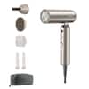 Front. Dreame - Pocket Ultra Hair Dryer, Dual Voltage Travel Blow Dryer with Diffuser, 1300W High-Speed Ionic Hair Dryer, Fast Drying - Titanium Gold.