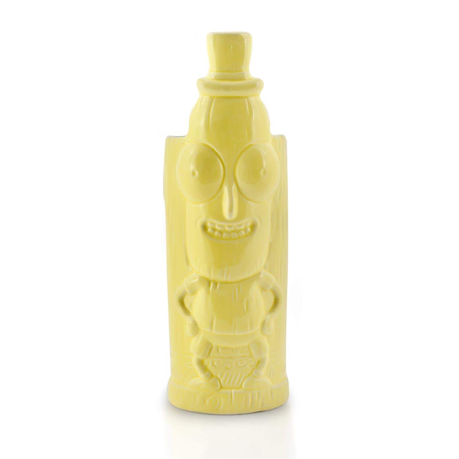 ThinkGeek - Geeki Tikis Rick & Morty Mr. Poopy Butthole | Tiki Style Ceramic Mug | Holds 12 Ounces - Beige