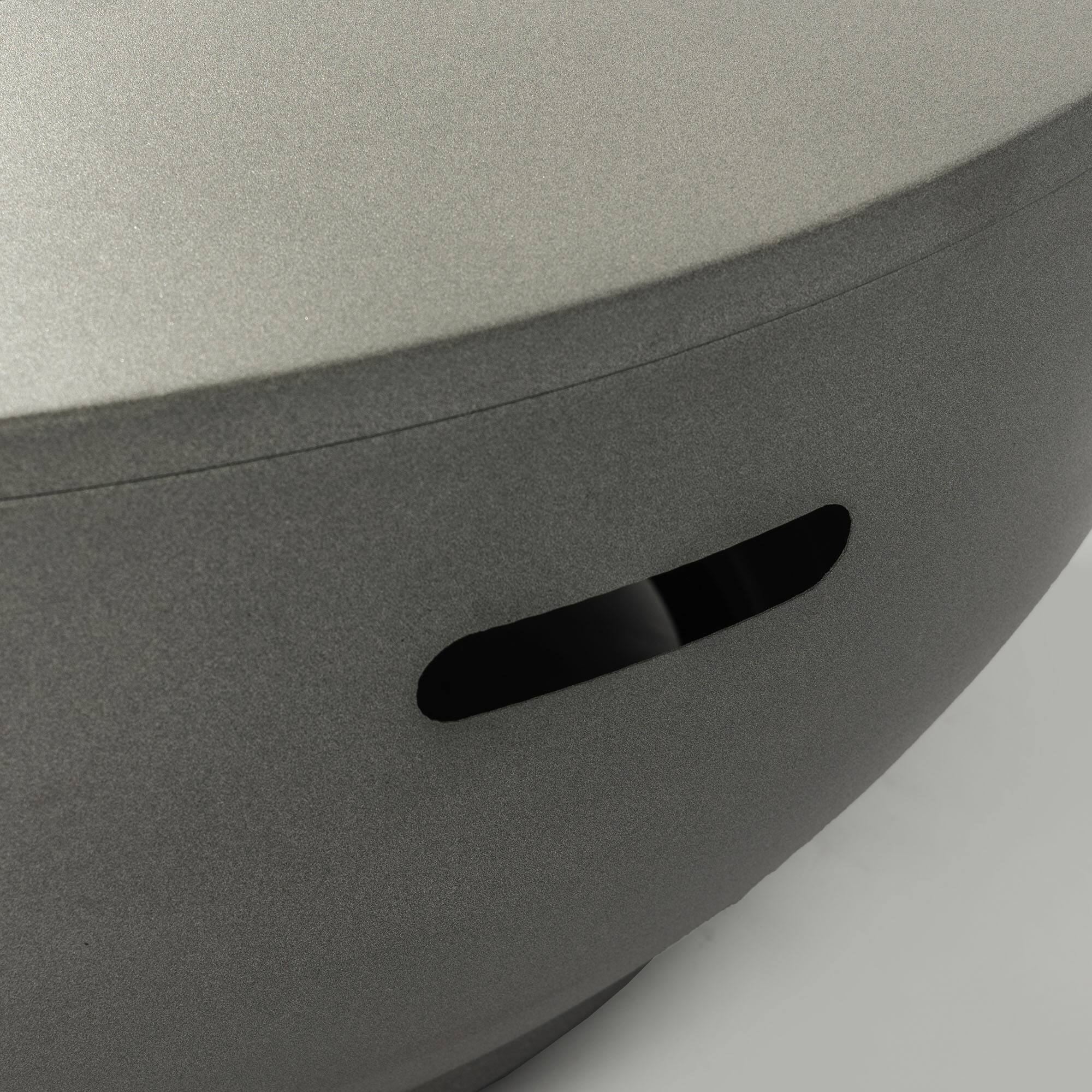 Left. Lirago - 36" Outdoor Propane Fire Pit Table 50000 BTU Steel Fire Pit with Tank Holder for Patio Deck Garden Backyard Grey - Gray.