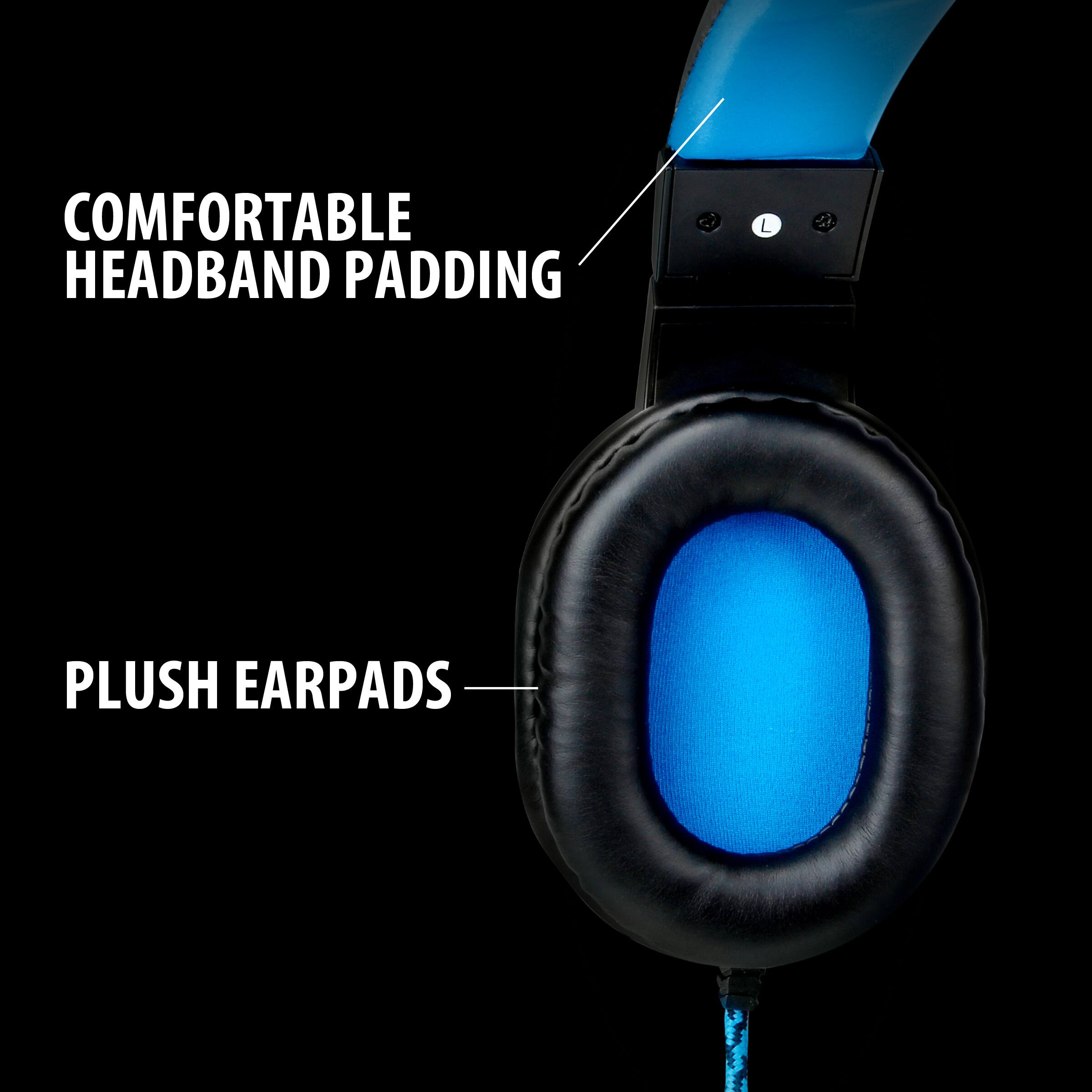 COMFORTABLE HEADBAND PADDING  
PLUSH EARPADS