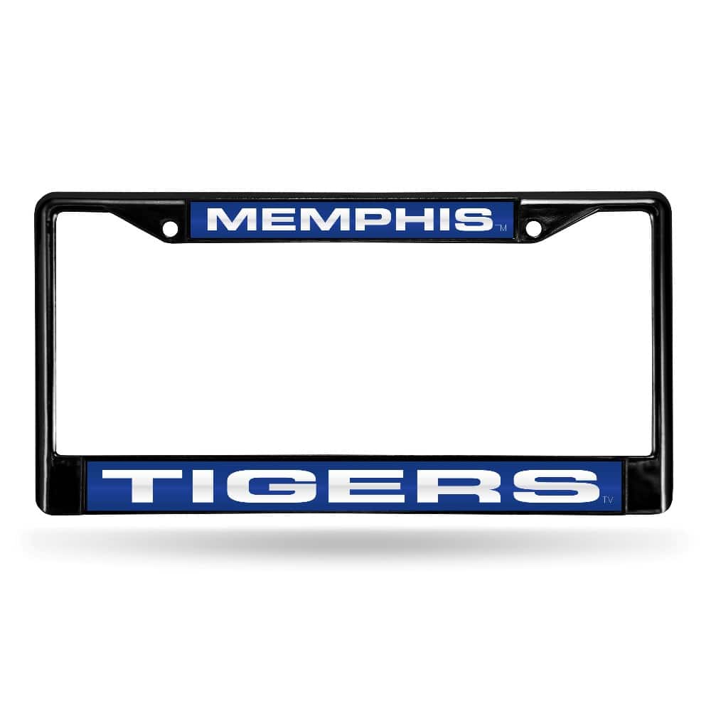 Rico Industries - Memphis Tigers Black Metal License Plate Frame Holder - Multi