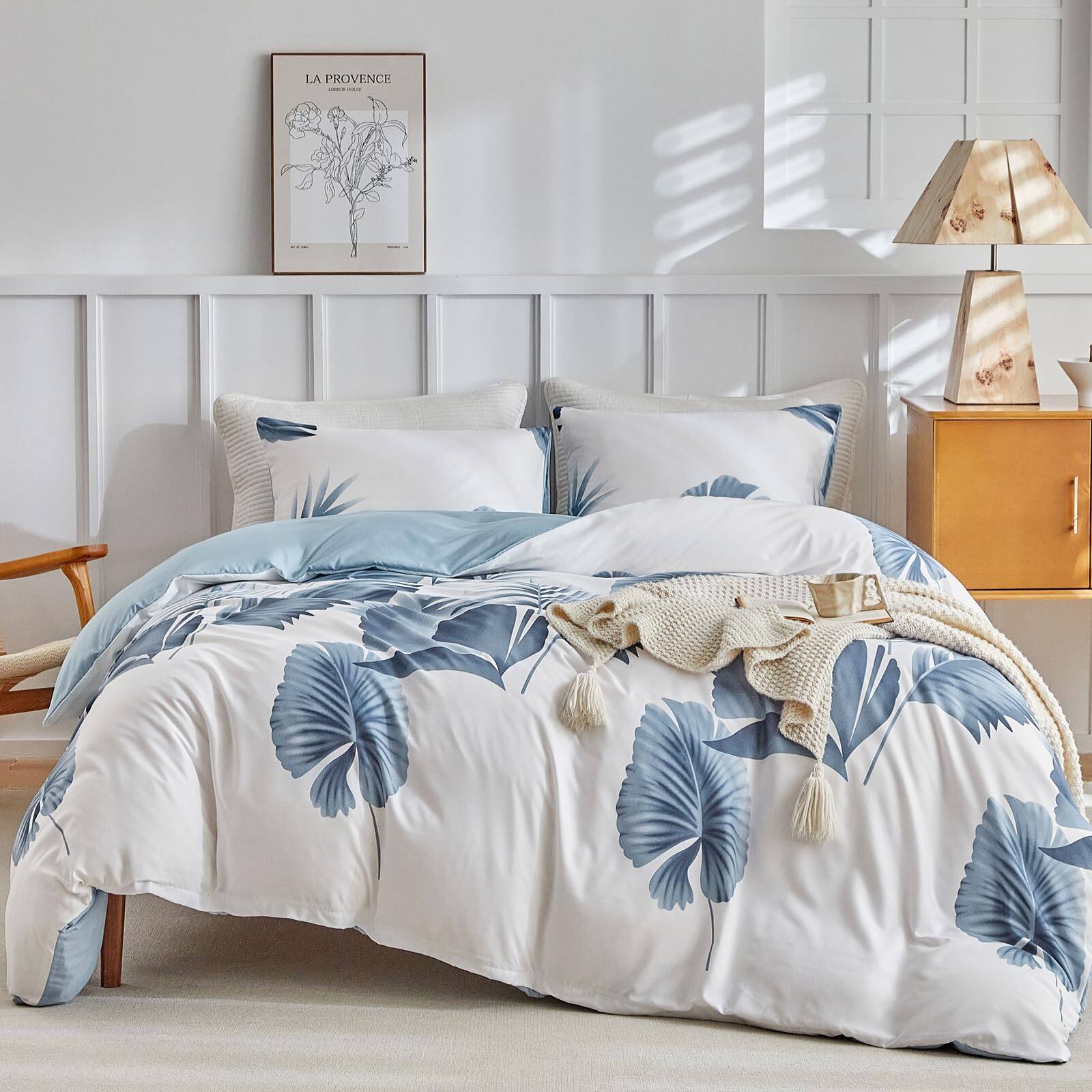 A：palm Blue(no Comforter)-Queen (90×90 inch)