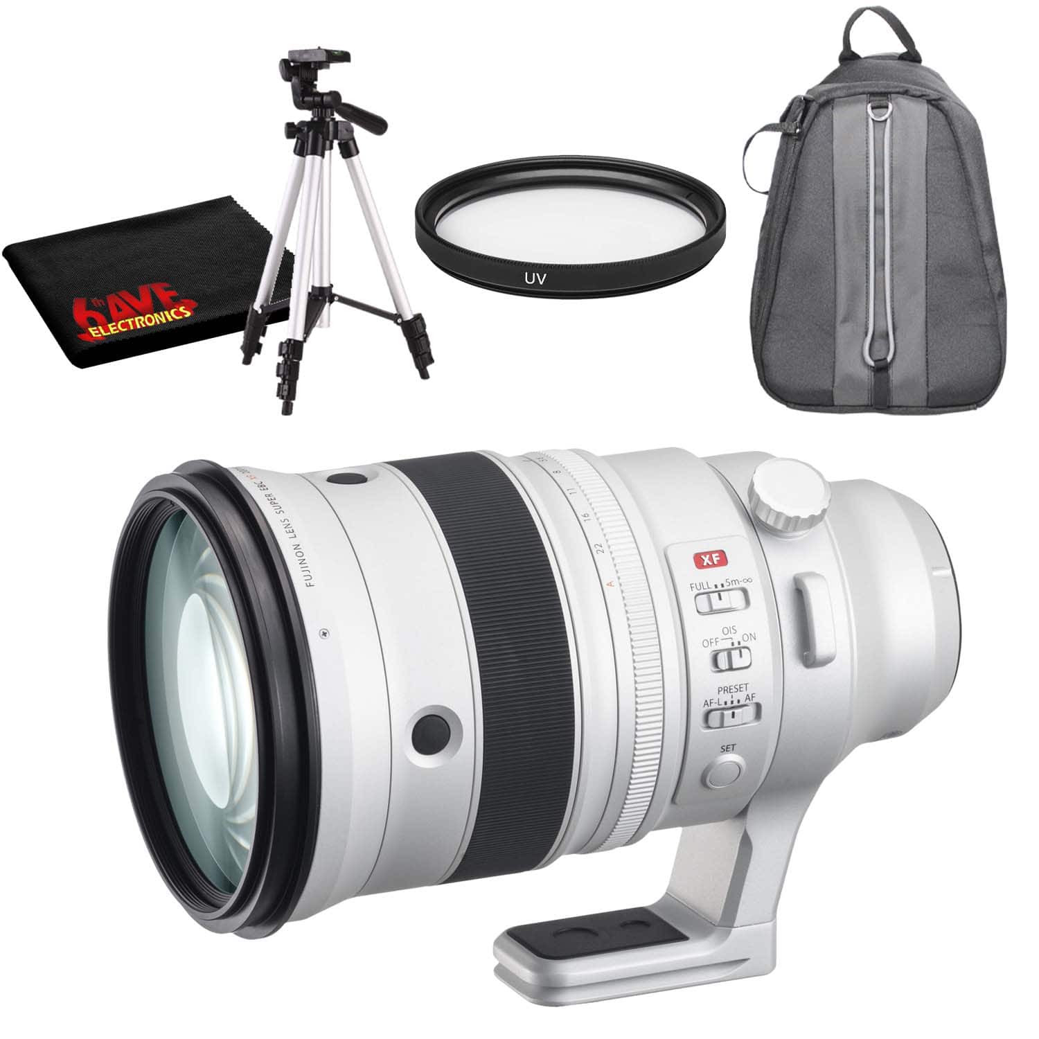 Fujifilm - XF 200mm f/2 R LM OIS WR Lens with All Inclusive Accessory Kit
