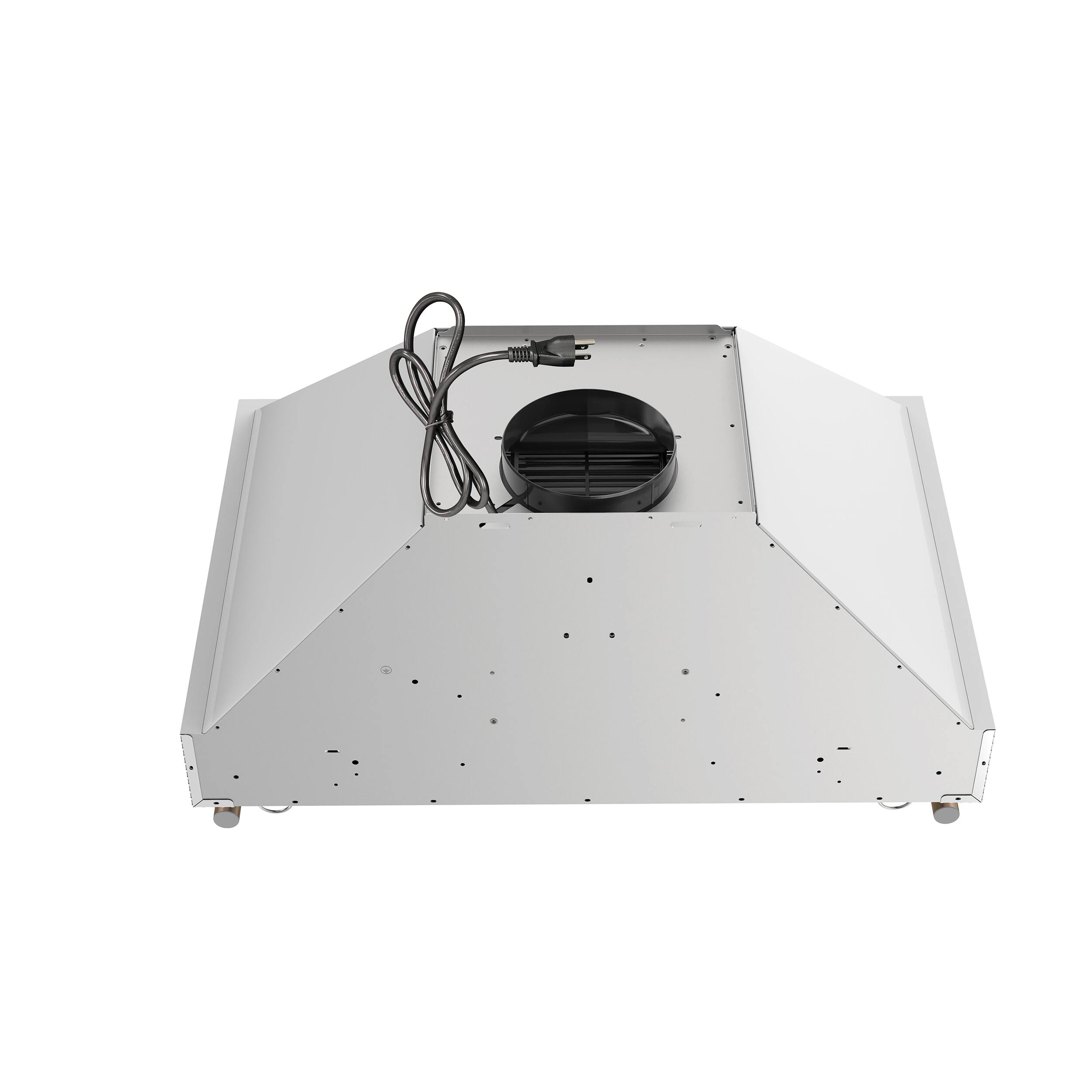 Back. Forno Appliances - Venezia 30" Wall-Mounted Range Hood with Touch Controls and Baffle Filters - White.
