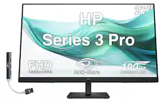 27" HP Series 3 Pro E-DOCKSTORM BOCK i3 FHD 1920x1080 Anti-Glare 100Hz REFRESH RATE up to