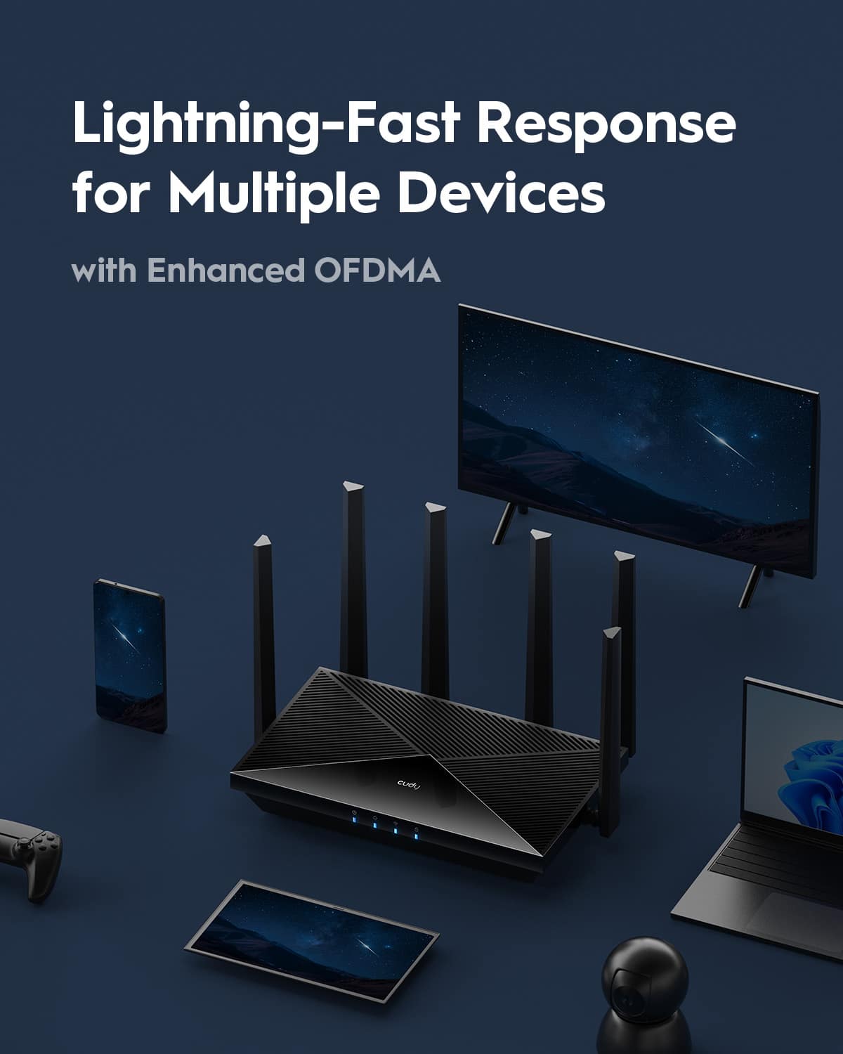 Lightning-Fast Response for Multiple Devices with Enhanced OFDMA