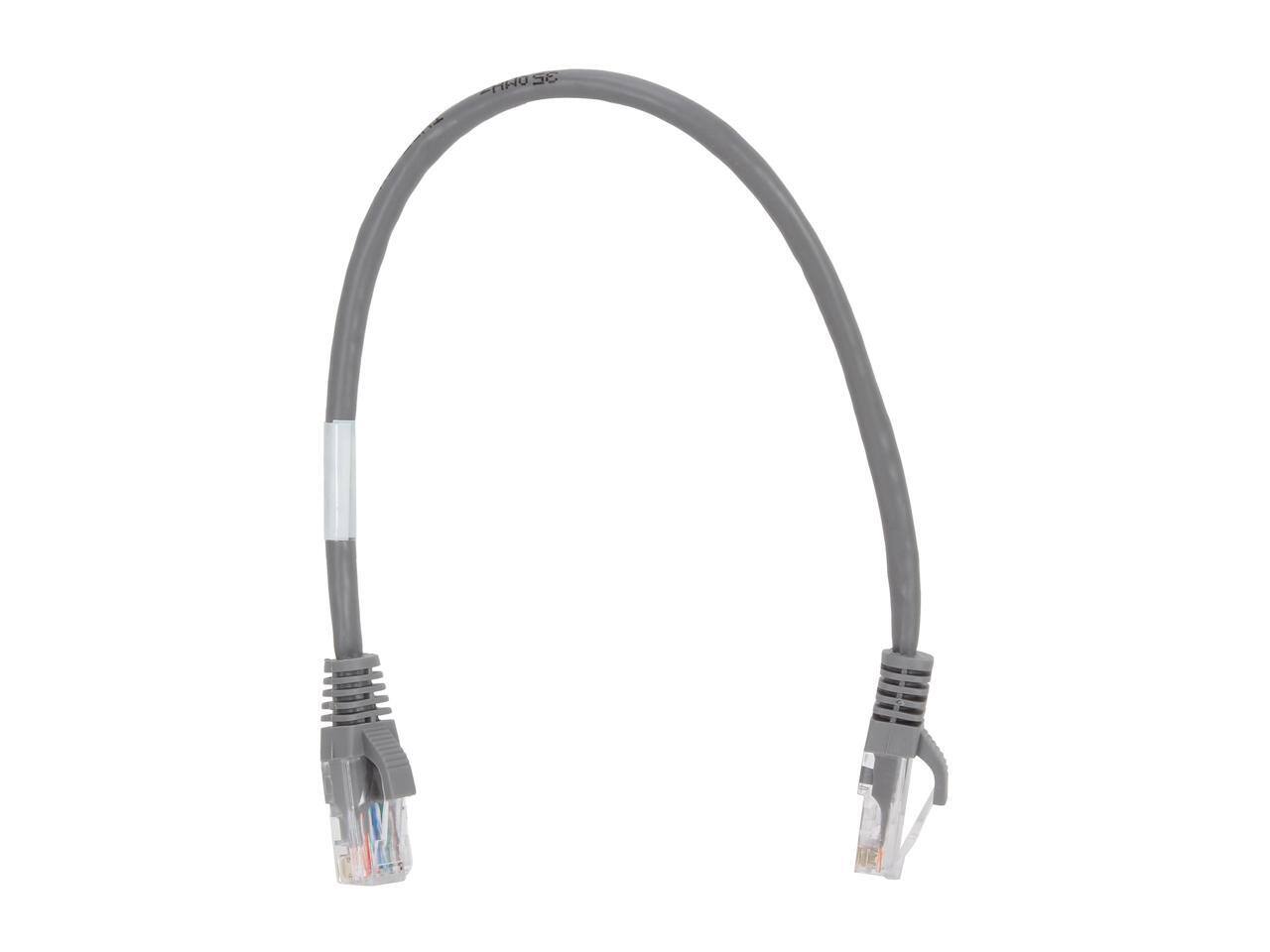 Alt View 1. Cables to Go - C2G 24814 Cat5e Cable - Snagless Unshielded Ethernet Network Patch Cable, Gray (1 Foot, 0.30 Meters).