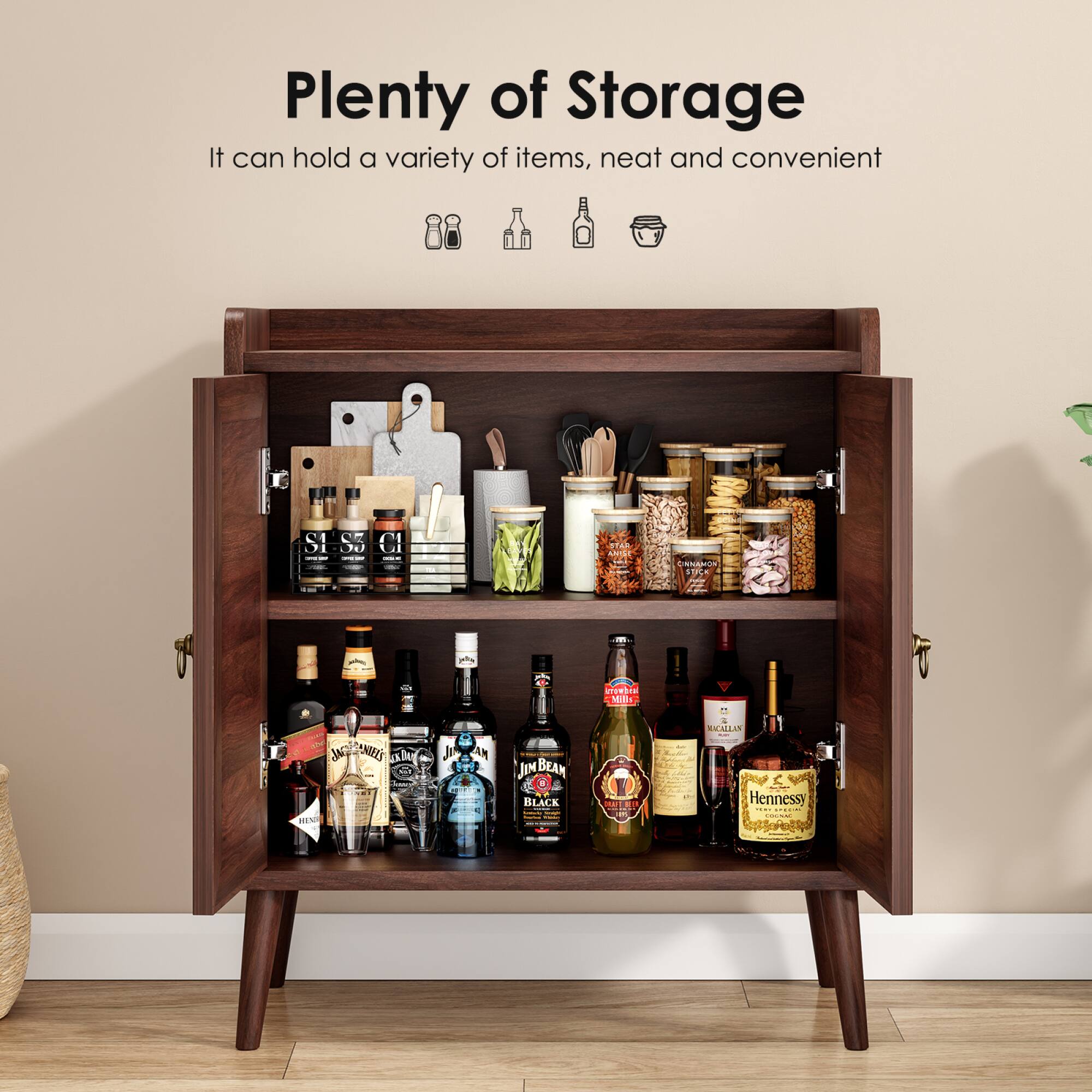 Plenty of Storage  
It can hold a variety of items, neat and convenient