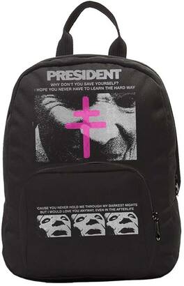 PopMarket - President - Rocksax - President - Conclave Logo - Mini Backpack (Black) - Multicolor