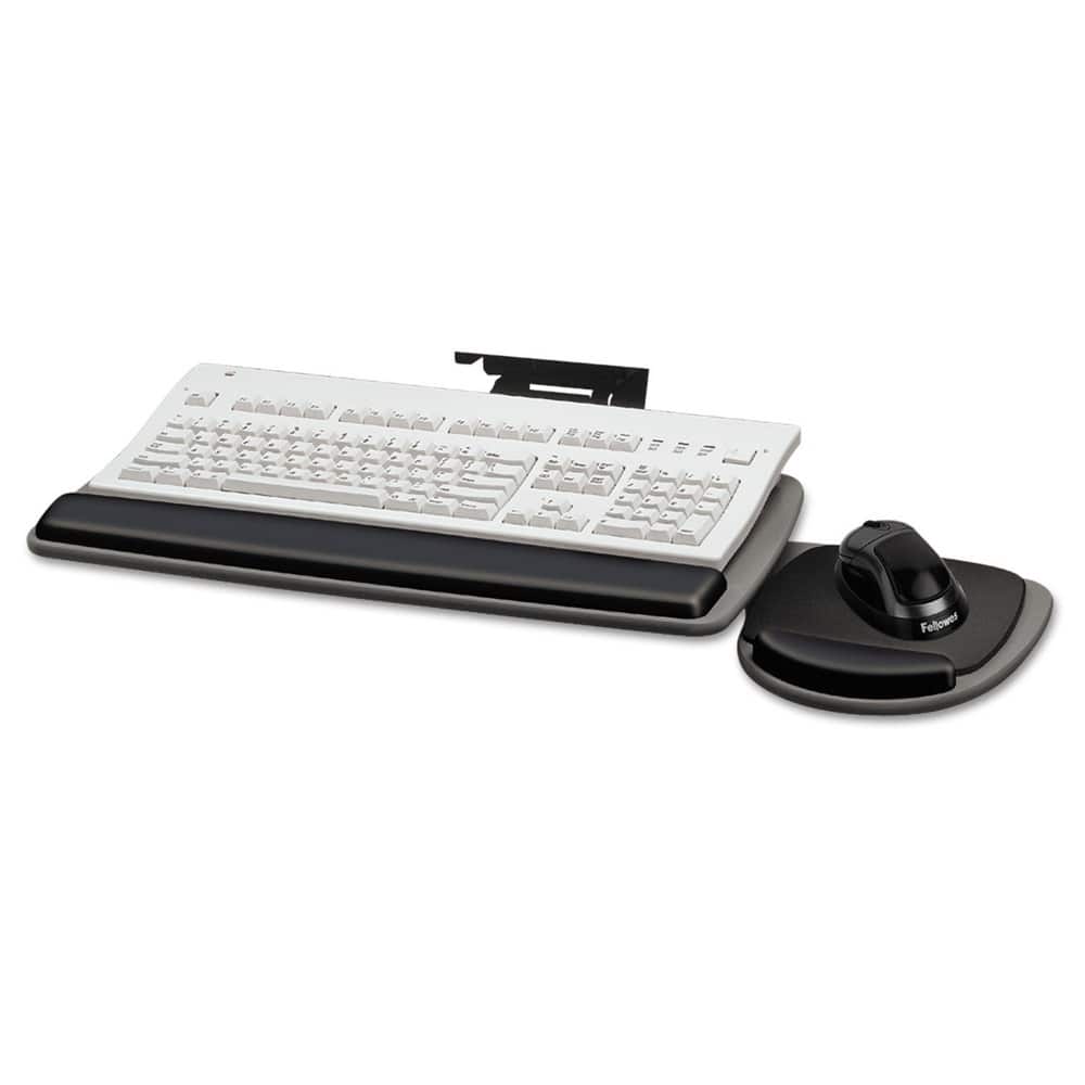 Fellowes - Mfg Co. 93841 Adjustable Standard Keyboard Platform - Graphite/Black
