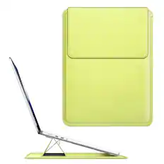 Front. Kitcheniva - Hard Slim Bag Sleeve Case With Stand For MacBook Neo 13 Inch A3404 (2026) Citrus - Citrus.