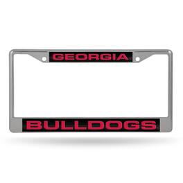 Rico Industries - Georgia Bulldogs Chrome Metal Laser Cut License Plate Frame - Multi