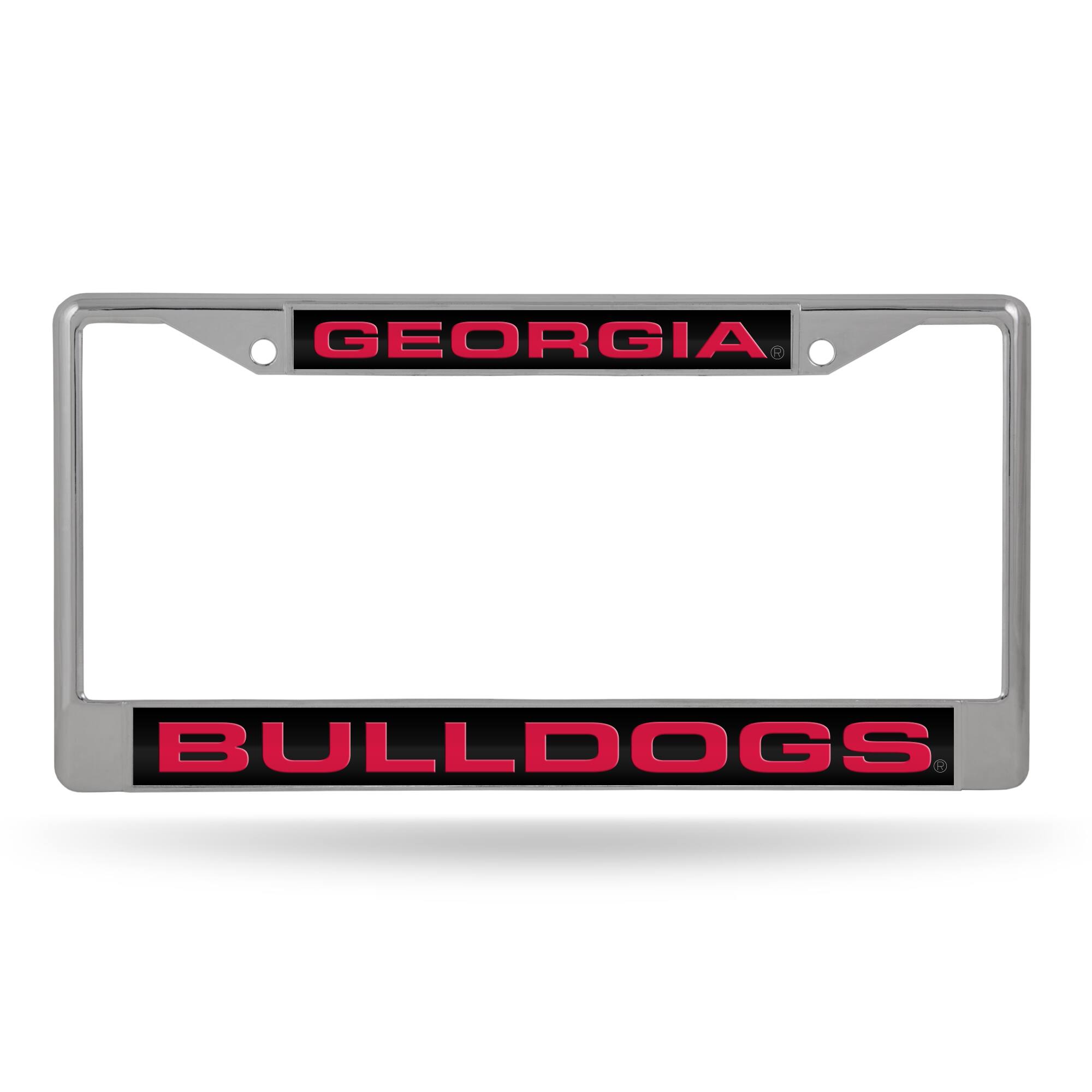 Georgia Bulldogs Chrome Metal Laser Cut License Plate Frame