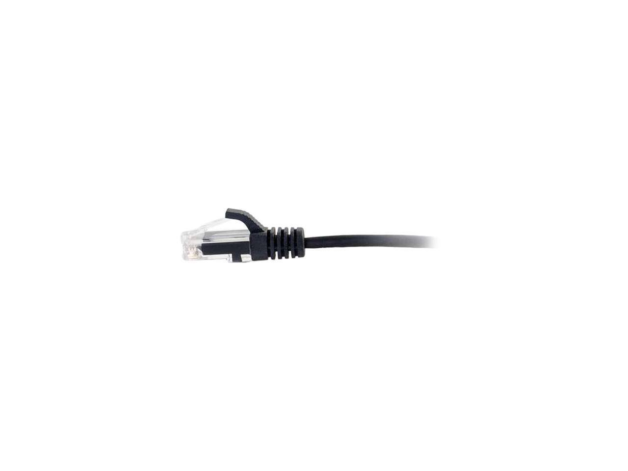 Alt View 2. Cables to Go - C2G 01102 Cat6 Slim Cable - Snagless Unshielded Slim Ethernet Network Patch Cable, Black (3 Feet, 0.91 Meters) - Black.