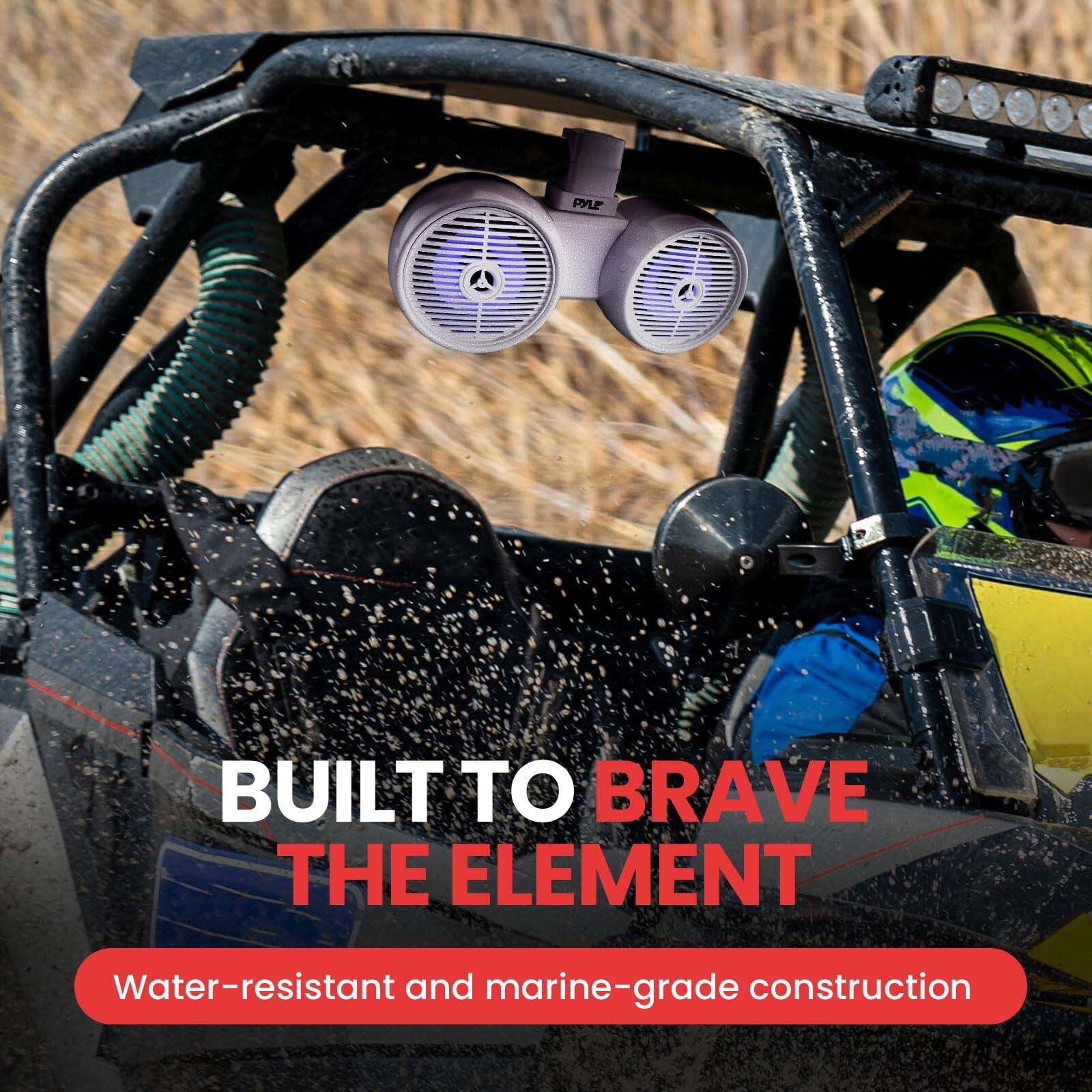 PLE BUILT TO BRAVE THE ELEMENT Water-resistant and marine-grade construction