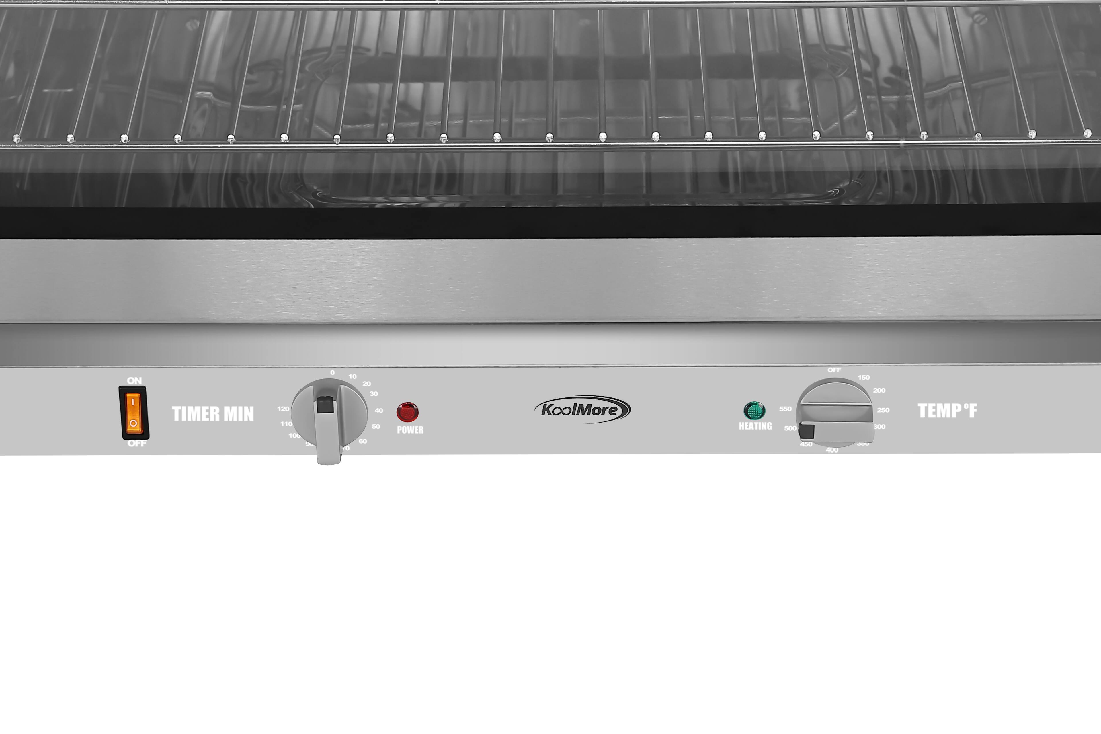 ON/OFF TIMER MIN  
0 10 20 30 40 50 60  
POWER  
KoolMore  
HEATING  
TEMP°F  
OFF 150 200 250 300 350 400 450 500