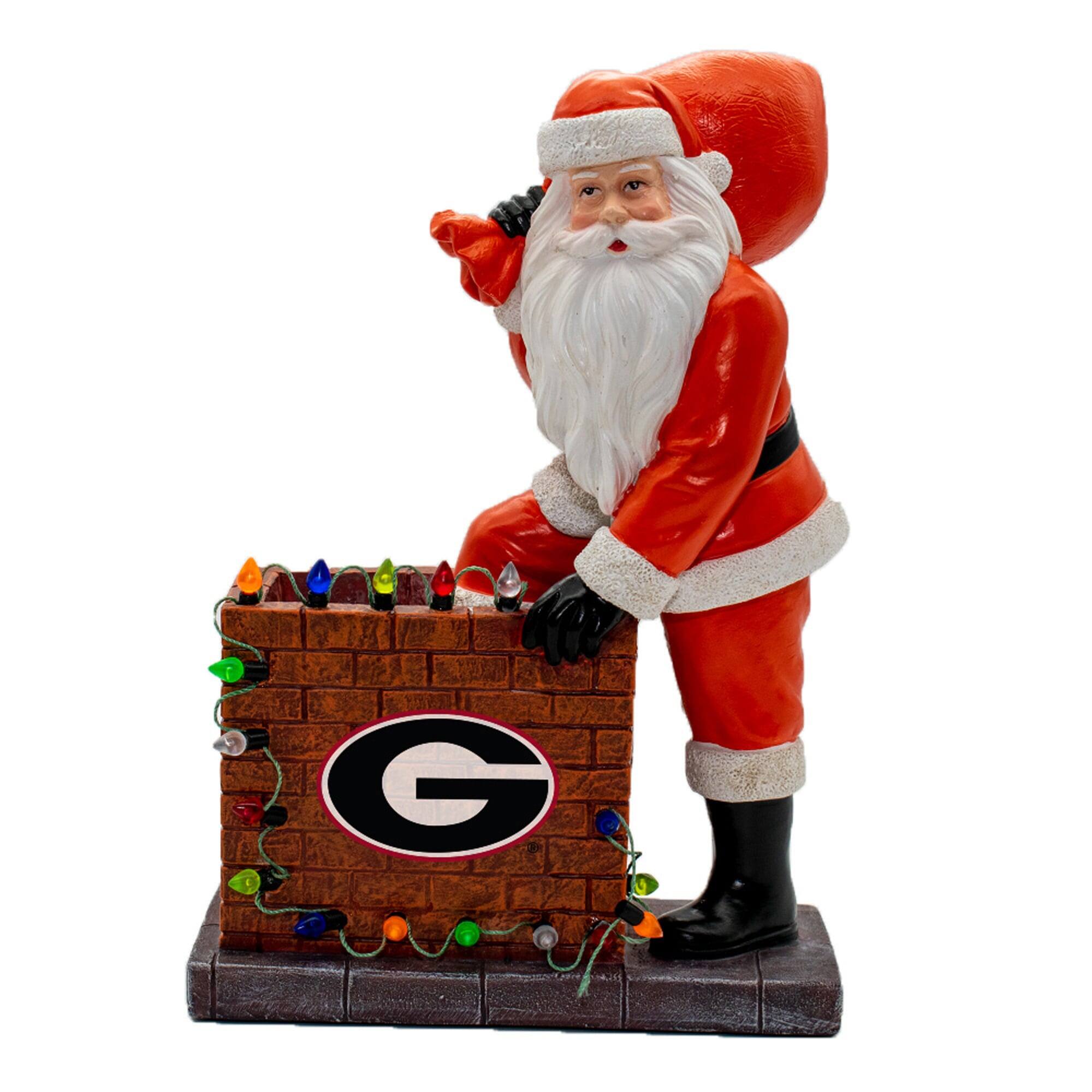 Front. The Memory Company - Georgia Bulldogs Up On the Roof Top Figurine - Multicolor.