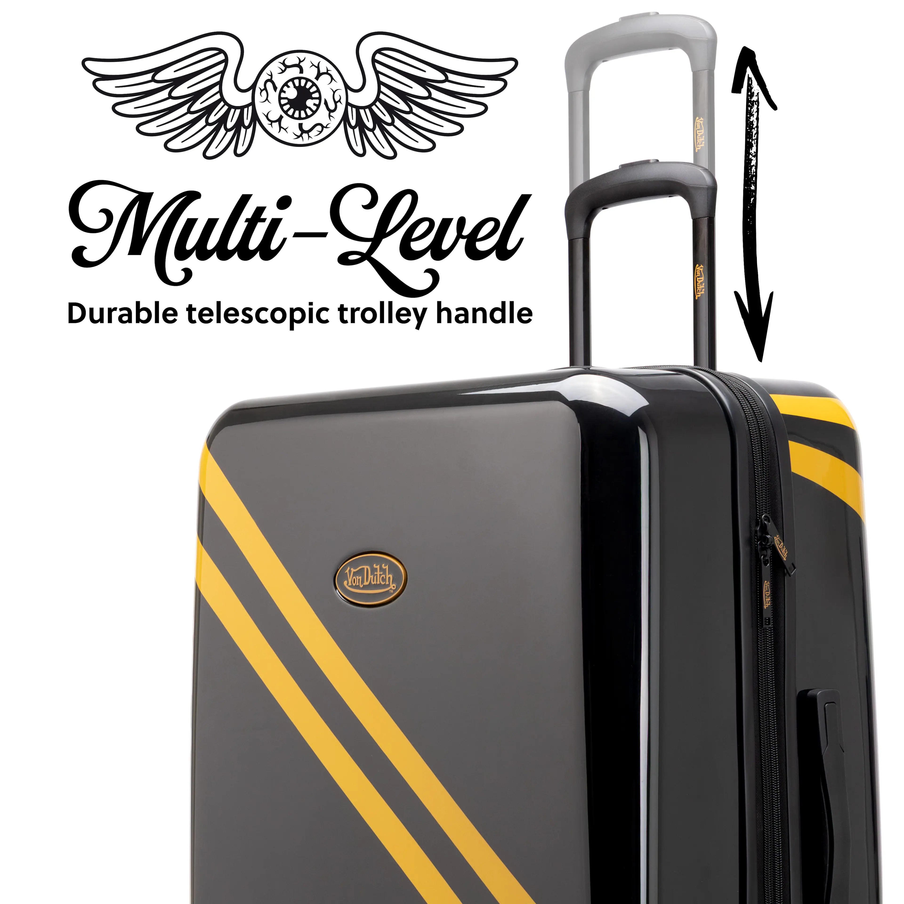 Multi-Level Durable telescopic trolley handle