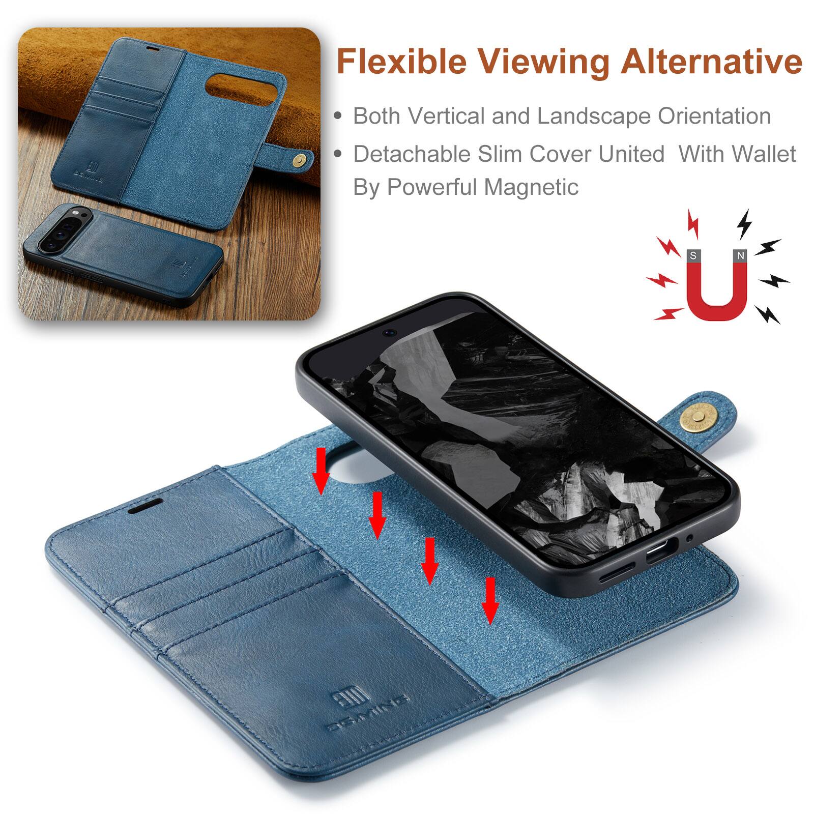 Flexible Viewing Alternative  
Both Vertical and Landscape Orientation  
Detachable Slim Cover United With Wallet By Powerful Magnetic