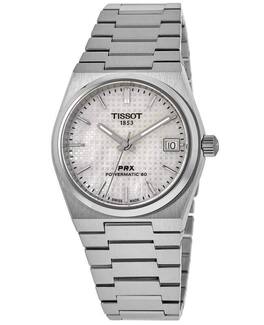 Tissot - PRX T-Classic Powermatic 80 Mother Of Pearl Dial Automatic T137.207.11.111.00 100M Unisex Watch - White