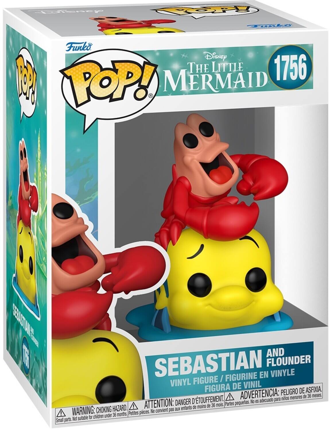 Disney Funko POP! THE LITTLE MERMAID 1756 SEBASTIAN AND FLOUNDER VINYL FIGURE / FIGURINE EN VINYLE FIGURA DE VINIL

WARNING: CHOKING HAZARD. Small parts. Not suitable for children under 36 months.