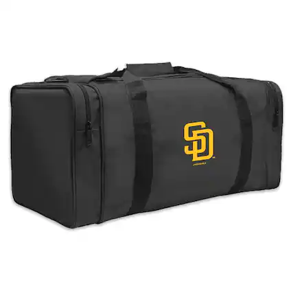 Front. Jardine - San Diego Padres Gear-Pak Duffel Bag - Black.