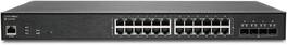 SonicWall - Switch SWS14-24FPOE 24-Port Gigabit PoE+ Managed Switch, 1-Year Essential Management - Black