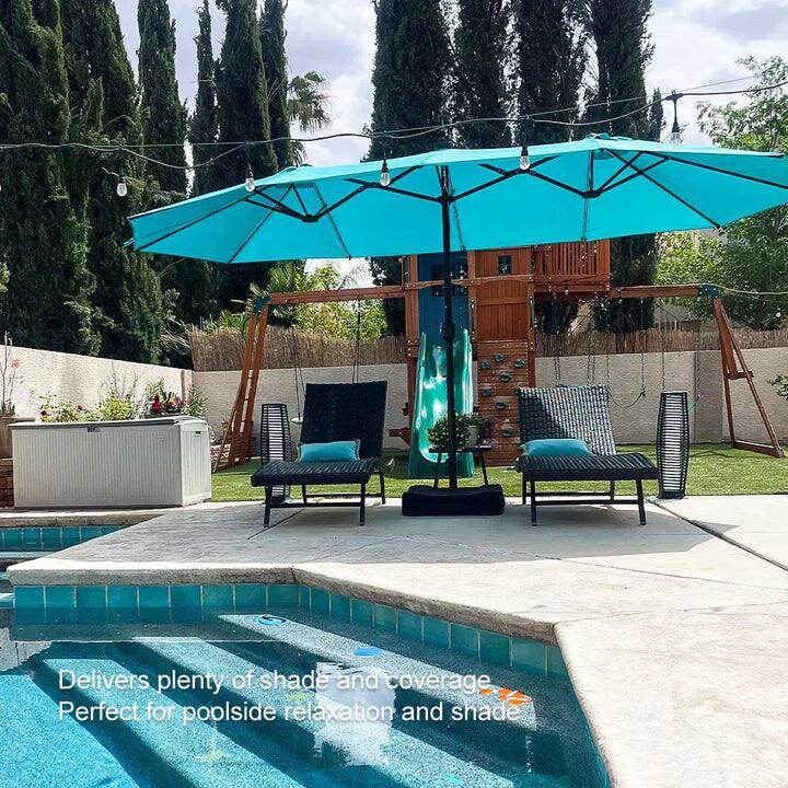 Delivers plenty of shade and coverage  
Perfect for poolside relaxation and shade