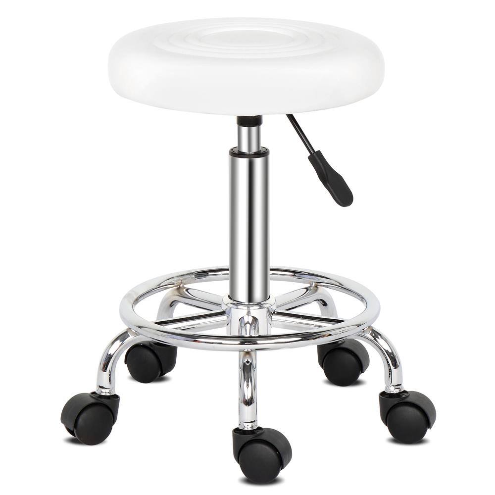 Alt View 2. Winado - Height Adjustable Salon Rolling Swivel Stool Beauty Tattoo Massage Spa Office Chair - White.