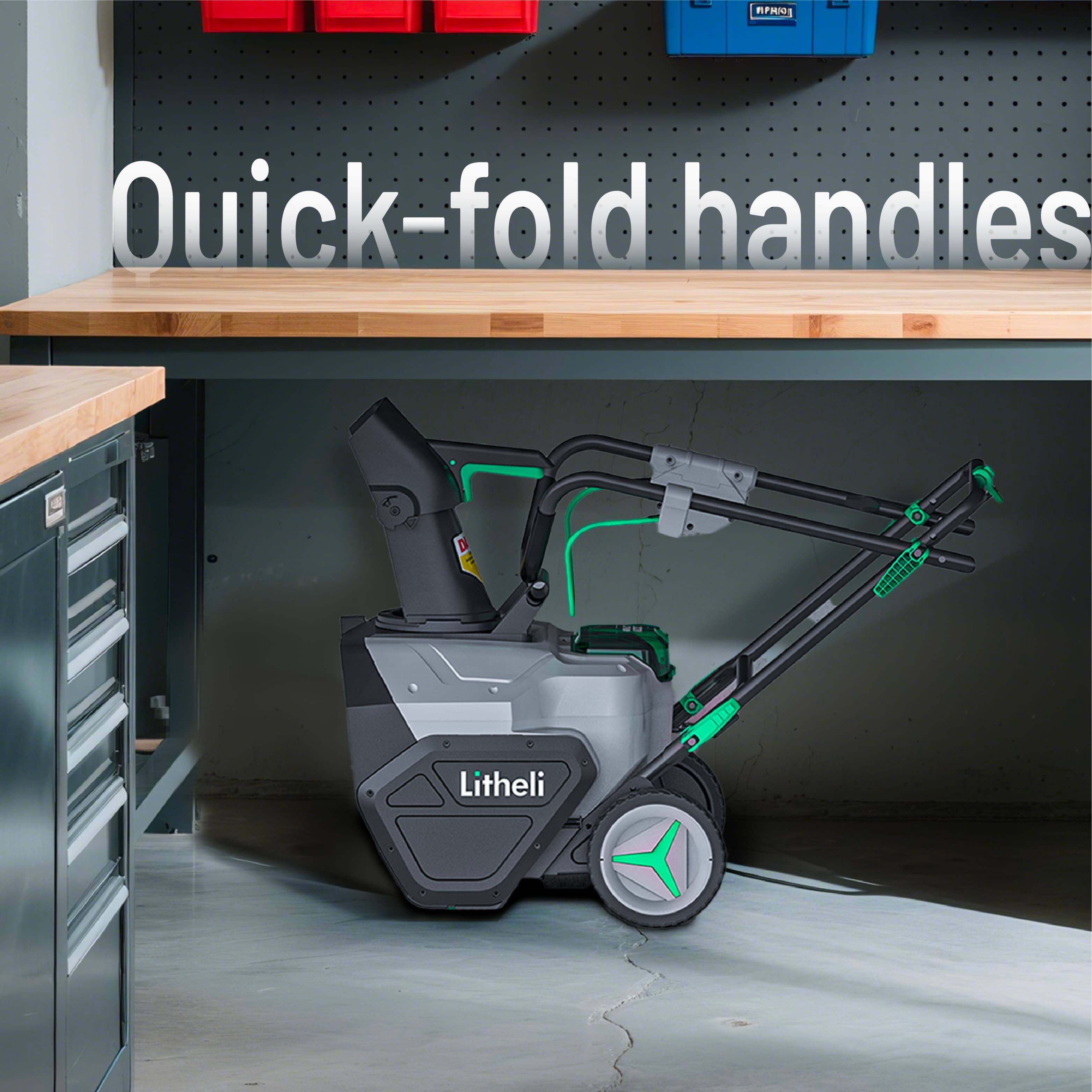 Quick-fold handles  
Litheli