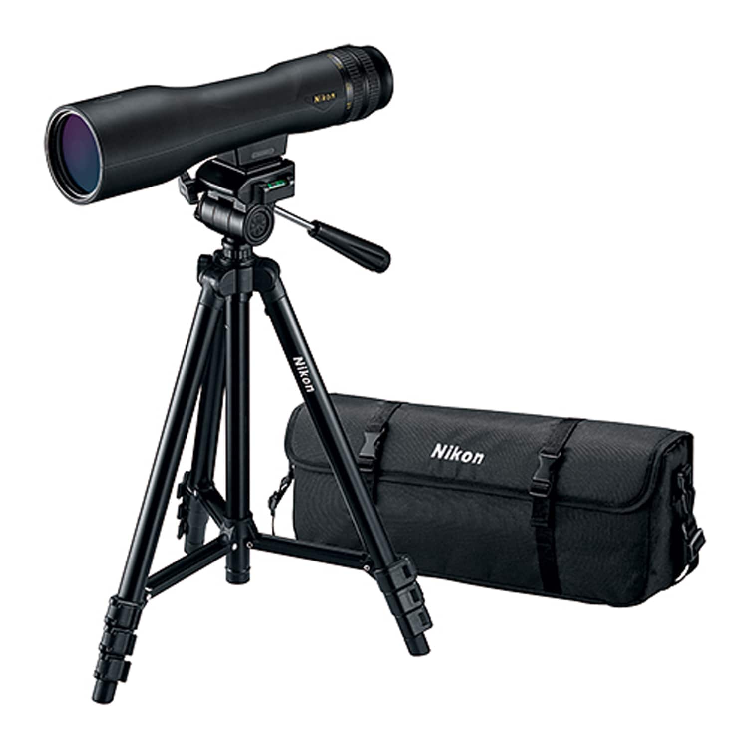 Nikon - 6983 Prostaff 3 16x To 48x 60-mm Fieldscope Outfit With Compact Tripod And Carrying Case