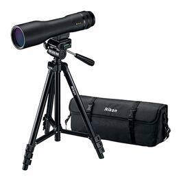 Nikon - 6983 Prostaff 3 16x To 48x 60-mm Fieldscope Outfit With Compact Tripod And Carrying Case