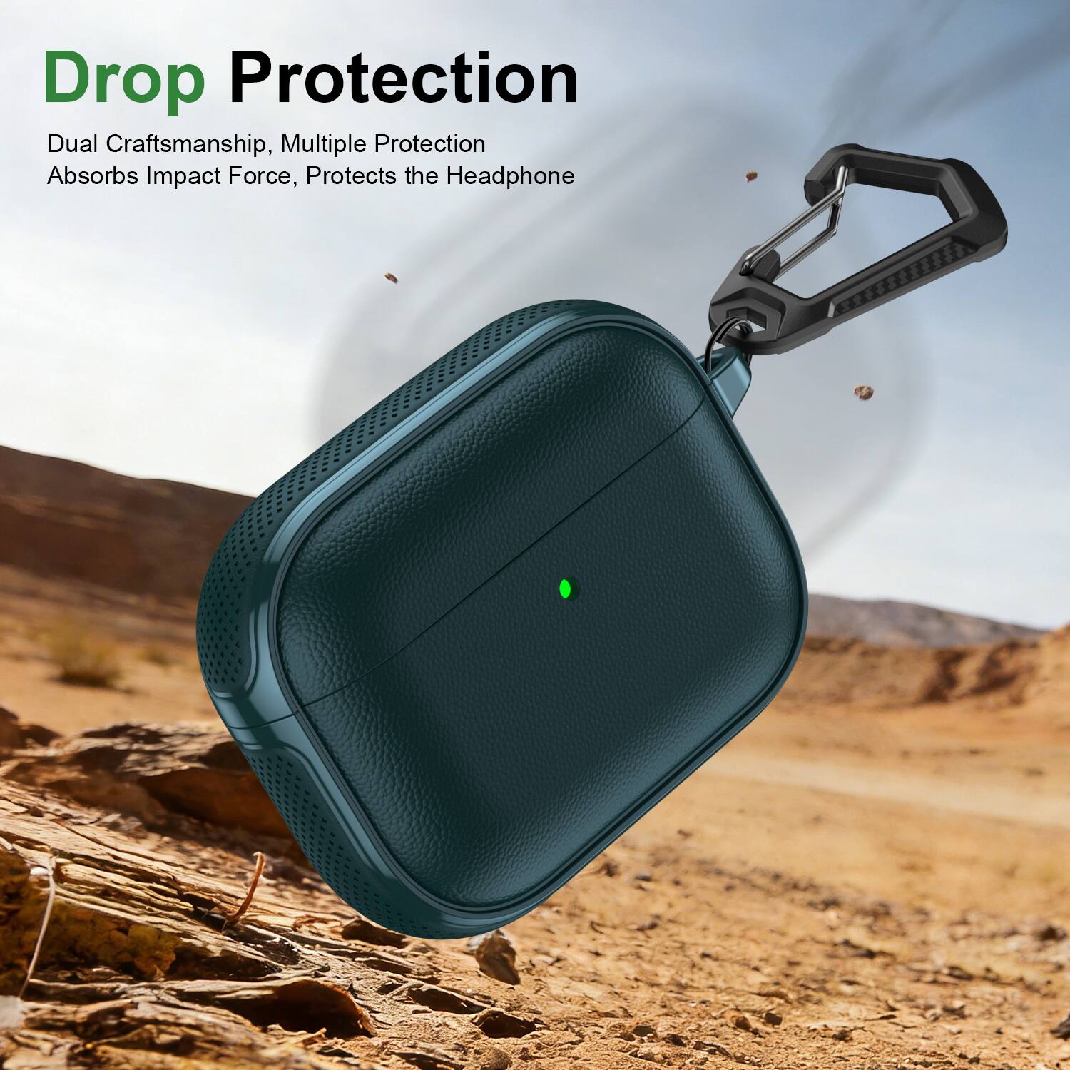 Drop Protection  
Dual Craftsmanship, Multiple Protection  
Absorbs Impact Force, Protects the Headphone