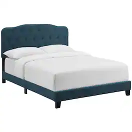 Modway - Amelia Upholstered Fabric Full Bed - Blue