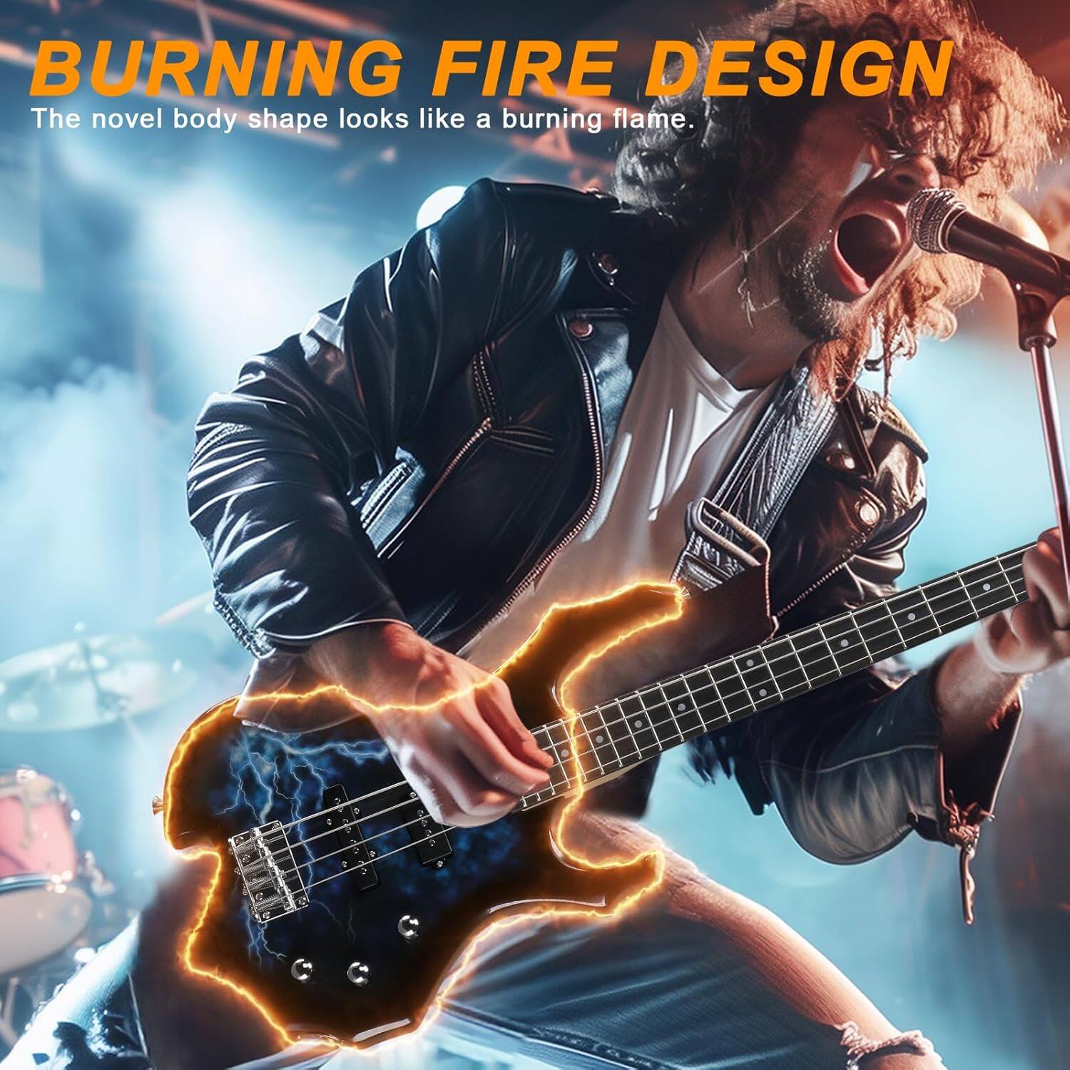 BURNING FIRE DESIGN  
The novel body shape looks like a burning flame.