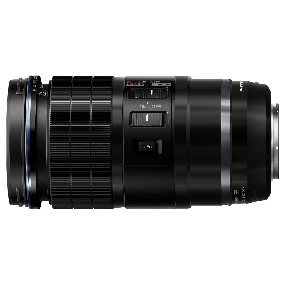 M.ZUIKO DIGITAL ED 1.5g 2x 0.224
S 0.25-0.5m MACRO | 0.25m-∞ IS ON OFF
OM SYSTEM
L-Fn
0.25m/0.82ft-∞