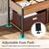 Adjustable Foot Pads: Keep the table stable and prevent scratching the floor.